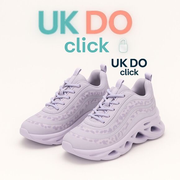 The Unbranded Brand Shoes - Women’s Platform Sneakers Purple Leopard Print Fashion Shoes Size 4 New